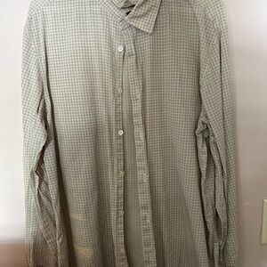 John Varvatos Men's Plaid Button-Up Shirt